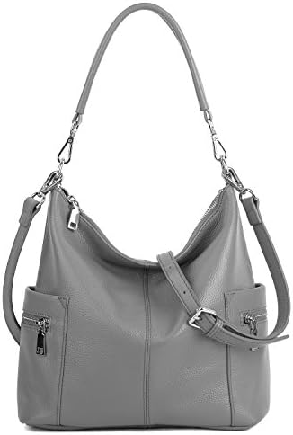 Shoulder Bag Women's Multi Pocket Soft Cowhide Leather Medium Purse Style