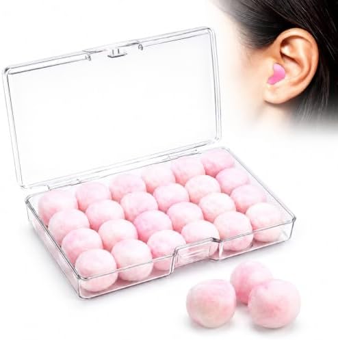 24 Tapones Para Los Oídos De Cera, Tapones Para Oídos Moldeables Y Reutilizables, Reducción De Ruido Y Humedad, Para Viaje Natación Y Estudio, Suave y cómodo llevar Y aptos para todos contornos Oído
