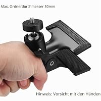 But the cow Klemmhalter, 2 Stück, Kamera Blitz Halterung Set, 360 Grad – Ansicht 4