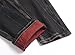 CIVYCEBY Men's Ripped Jeans Distressed Slim fit Jeans for Men Straight Leg Comfort Flex Black Jeans Designer Fashion Pants (32, Black Red-Slim)