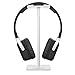Headphone Stand Headset Holder New Bee Earphone Stand with Aluminum Supporting Bar Flexible Headrest ABS Solid Base for All Headphones Size （Silver）
