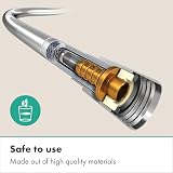 hansgrohe Pulsify Select S - Zestaw prysznicowy z głowicą prysznicową oszczędzający wodę (EcoSmart, 3-strumieniowa z PowderRain), wąż prysznicowy (1,25 m) i uchwyt prysznicowy, chrom, 24306000