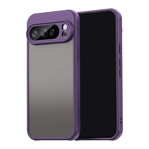 LUNBER-ARMOR�EFor Pixel11 Pro �P�[�X �ϏՌ� �J�o�[ �w�� ������ �}�b�g�d�l TPU+�v���X�`�b�N �V���v�� �Ռ��z��(�p�[�v��)