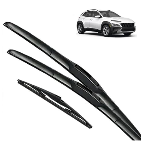 Essuie-Glace Hyundai Kona Usés ? Changez pour ce Kit de Balais Avant Arrière 26" 16" 12"