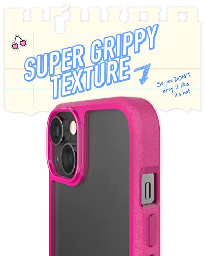 Image of Smartish iPhone 14 Slim Case - Gripmunk - [Lightweight + Protective] Thin Grip Cover - Pinking Clearly