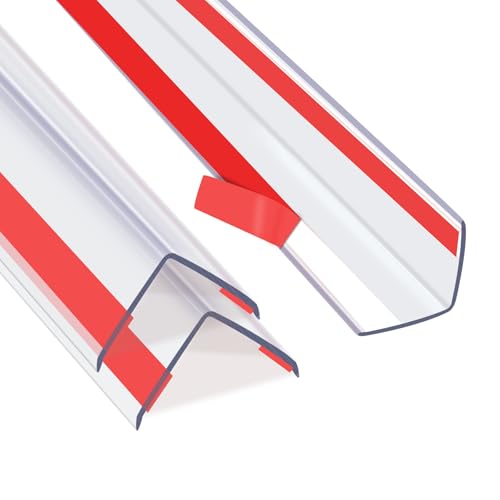 Coengwui Clear Corner Guards, Peel and Stick L-Shaped Molding Trim for Wall Table Door Frame Protection and Decoration (3Pcs x 2.9ft x 1.2in)