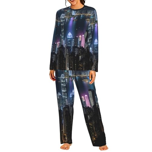 Pyjama pour femme élastique anti-serrage doux et confortable