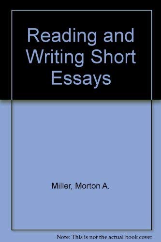 Reading and writing short essays 0394343948 Book Cover