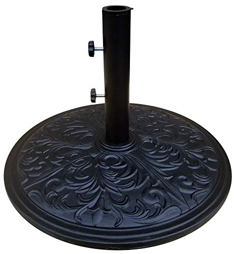 Tropishade Umbrella Base Cast Iron with Black Powder Coating Weight 50 lbs - Thumbnail 2