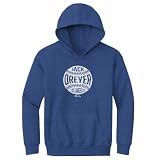 500 LEVEL Jack Dreyer Los Angeles Vintage Baseball Youth Hoodie Sweatshirt (Heather Royal, Medium)