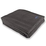 Faribault Mill Pure & Simple Wool Blanket (Charcoal, Twin)