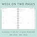 2026 Weekly Planner Refills for Happy Planner Classic Notebook - 9 Discs Punched, Two Pages Per Week, Jan 2026 to Dec 2026, 7