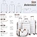 Eeeza Luggage Sets 5 Piece, Suitcases with Wheels,ABS Hard Case Luggage with TSA Lock Spinner Wheels,Carry On Luggage Set (20/24/28 Inch)
