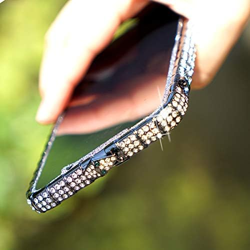 WalkOnCloud iPhone 11 Pro Max Glitter Bumper Case Luxury Diamond Sparkle Crystal Fashion Black 6.5 in