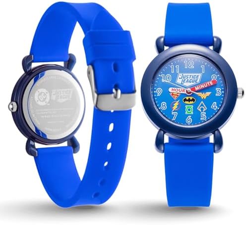 Warner Brothers DC Comics Justice League Watch for Kids Ages 4–7 – Featuring Superhero Team Dial, Easy-Read Hour & Minute Hands – Justice League Watch for Boys, DC Comics Toys — 사진 2