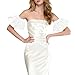 NBEADS 1 Pair White Removable Puff Sleeves, Bridal Detachable Bishop Sleeves Lace Trim Arm Accessories for Wedding Dresses Prom Evening Gowns, 11×5Inch