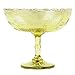Koyal Wholesale 8 x 6.75-Inch Antique Gold Glass Compote Bowl Pedestal Flower Bowl Centerpiece