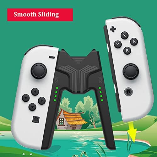 Charging Grip for Nintendo Switch OLED and Switch 2017 Joycon Controllers, Switch Charger and Controller Holder for Switch Joy Con