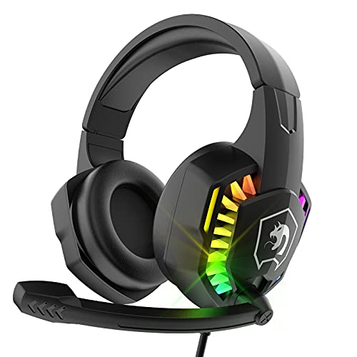 ZIYOU LANG Wired Gaming Headset with Rainbow RGB Backlight...