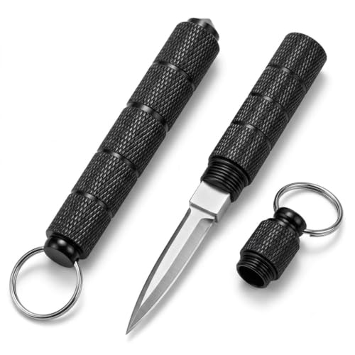 Image of TRIDEX Portable Utility Cutter with Stainless Steel Blade, Compact Keychain Box Cutter, EDC Mini Cutting Tool for Camping, Hiking, Travel, DIY, Office & Everyday Use