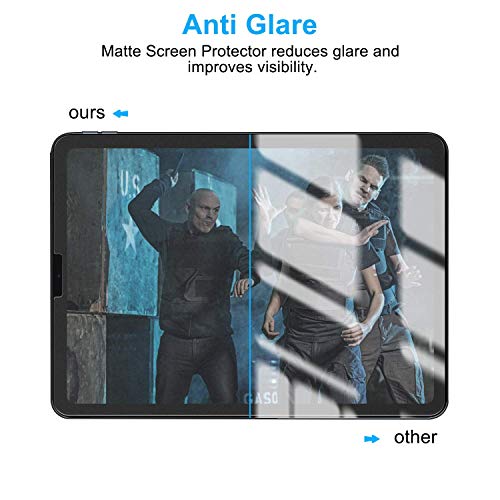 Ambison [2 Pack Matte Glass Screen Protector Compatible With Ipad Pro 11 2022/Ipad Air 5 2022/Ipad Air 4Th Generation 10.9" [Install Frame] Bubble Free/Anti Glare/Fingerprint Free/Face Id Compatible #TOP1