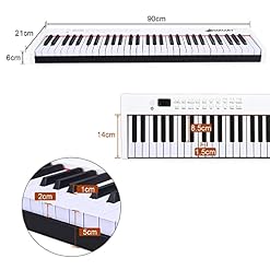 GOPLUS Piano Numérique 61 Touches Sensible au Toucher avec Bluetooth et MP3,61 Kit Clavier Piano 61 Écouteurs,Haut… - Les Beatles, Paul McCartney, John Lennon, RIngo Starr, George Harrison GOPLUS Piano Numérique 61 Touches Sensible au Toucher avec Bluetooth et MP3,61 Kit Clavier Piano 61 Écouteurs,Haut… – Image 7