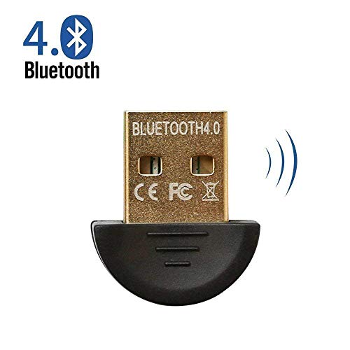 Bluetooth USB Adapter CSR 4.0 USB Dongle Bluetooth Receiver Transfer Wireless Compatible with Stereo Headphones Desktop Windows 10 8 7 Vista XP (black1)