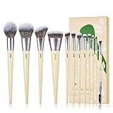 Jessup Vegan Makeup Brushes Set Premium Synthetic Powder Foundation Highlight Concealer Eyeshadow Bl