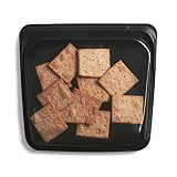 Stasher Silicone Reusable Storage Bag, Sandwich (Obsidian) | Food Meal Prep Storage Container | Lunc