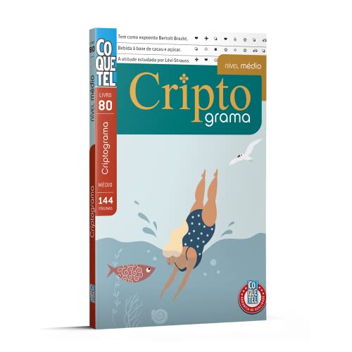 Livro Coquetel Criptograma nível médio Ed 80