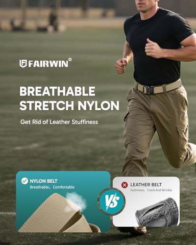 Ceinture tactique ajustable contre les ceintures fragiles modèle FAIRWIN robuste - 5
