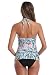 Traje de baño de Maternidad Verano Mae triángulo Halter Bikini Verde/Impreso XX-Large