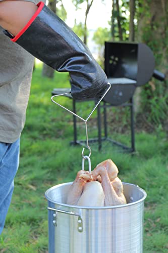 Rapicca Bbq Gloves,14In 700℉ Heat Resistant For Grill,Smoker,Cooking,Pit,Barbecue,Textured Palm Handle Greasy Food On Your Fryer,Grill,Oven Without Slip,Waterproof,Oil Resistant,Very Easy To Clean(Xl) #TOP7