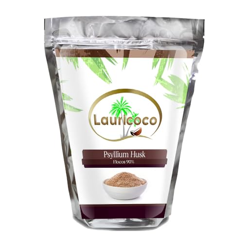 Psyllium Husk Flocos 100% Puro 90% Mucilagem 1 Kg - Lauricoco