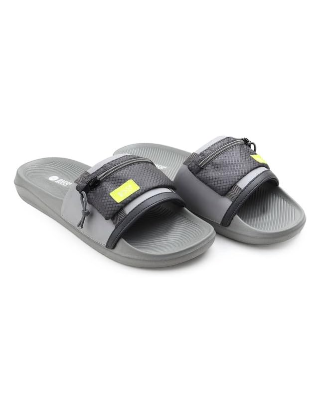 Image of Bacca Bucci Stash Slide for Men | Cushioned EVA Slide Slippers with Hidden Pocket | Comfortable, Lightweight & Stylish Slides