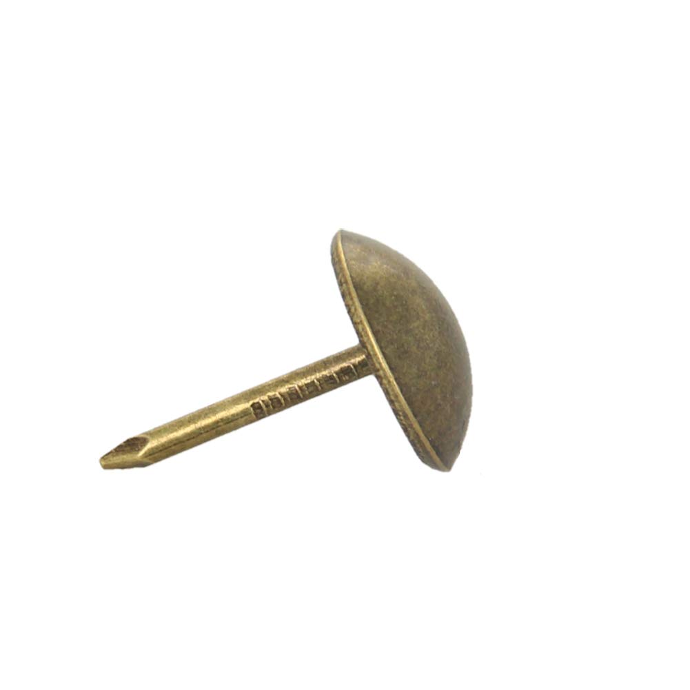 MroMax Upholstery Tacks - 50pcs Antique Bronze Round Thumb Tacks For Furniture & Cork Board