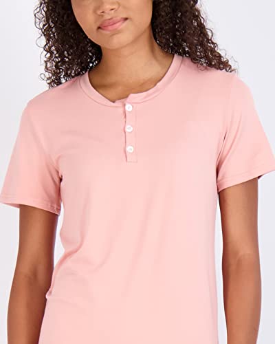 3 Pack Womens Women Night Shirts Pijamas De Mujer Short Sleeve Nightshirt Soft Nightgown Moo Moos Gowns Sleepwear Pajama Lingerie Lounge Adult Pajamas Ladies Pjs Sleeping Oversized Cotton Set 1, M #TOP2