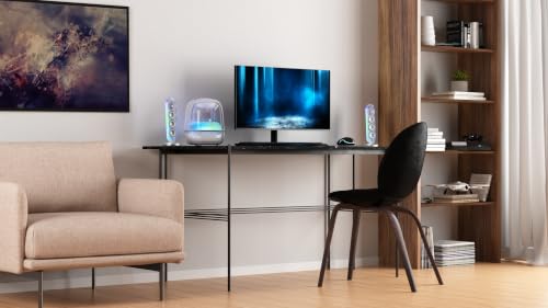 Harman Kardon SoundSticks 5 Haut-Parleur Bluetooth, Conception à 3 Voies, Connectivité HDMI Arc monocâble, Connexion Multi-Enceintes Auracast, Jeux de lumière colorés, Blanc - 4