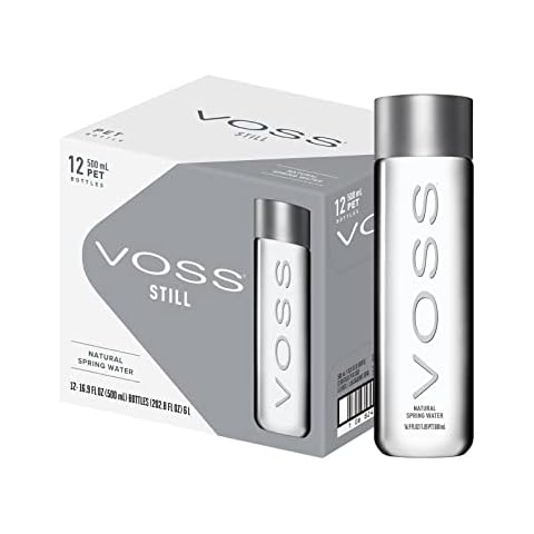 VOSS Premium Still Bottled Natural Water - BPA-Free - High Grade PET - Recyclable Plastic Water Bottles - Pure Drinking Water with Unique & Iconic Bottle Design - 12 Pack Cover