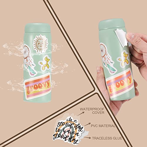 Arme 200Pcs Boho Sticker Pack,Boho Vinyl Waterproof Kid Stickers Waterbottles, Cute Aesthetic Stickers Laptop Decals Kids Teens #TOP4