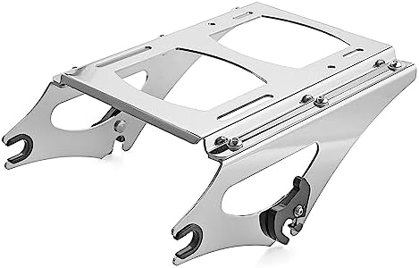 HTT Black Detachable 2 Two Up Tour Pak Pack Mounting Luggage Rack For Harley Touring Road King Street Glide Road Glide 2014 2016 - View #4