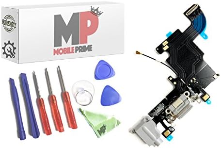 MobilePrime Gray Charging Port Replacement Kit Compatible for iPhone 6S Including Repair Tools 821-00078-08