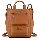 Montana West Wrangler Women Backpack Purse Convertible Backpack Vegan Leather Ladies Anti Theft Backpack with Adjustable Strap