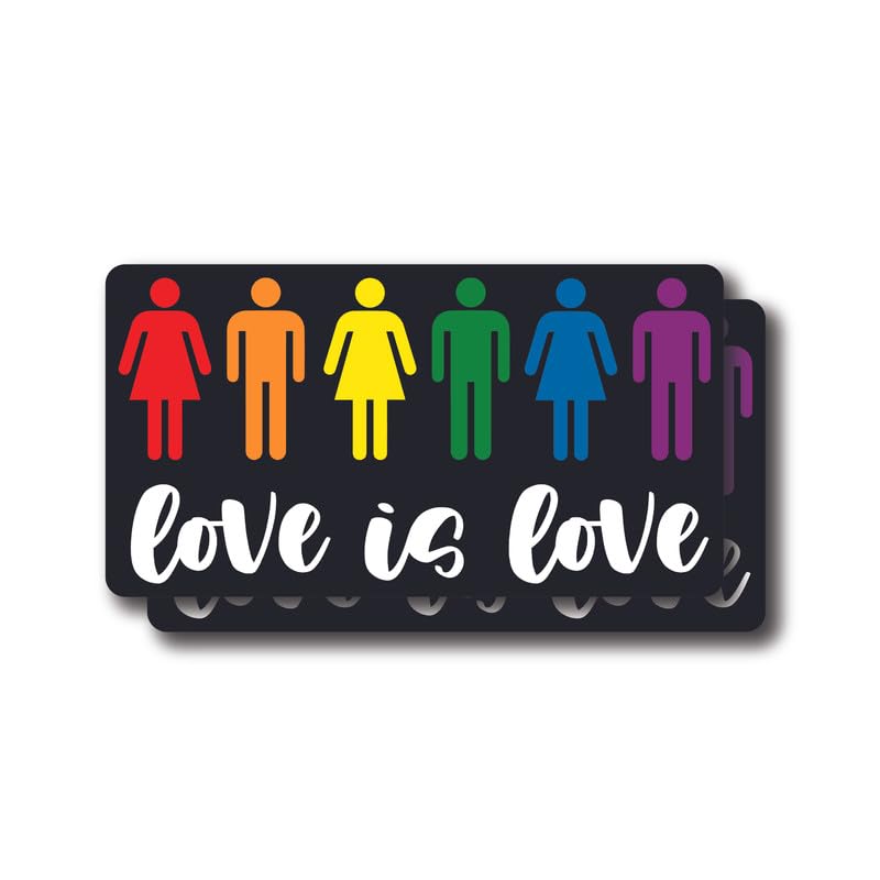 Autocollants Love is Love en vinyle de 12,7 cm pour pare-chocs de voiture