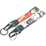 Rilo Kaoer 1Pack Anime Keychian,Japanese Culture Motorcycle & Auto Key Tags Jet Tag...