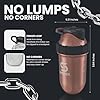 SHAKESPHERE Stainless Steel Shaker Bottle Bundle Copper & Mirrored Pink, 24oz Insulated