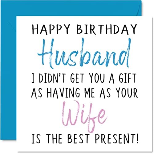 Funny Birthday Cards for Son From Parents - Happy Birthday Son No Gift - Birthday Card from Dad, Mum, Father, Mother, Sons Rude Banter Birthday Gifts, 145mm x 145mm Joke Humour Greeting Cards for Him
