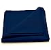 Womens Soft Square Cotton Hair scarf, Tichel, Bandana, Haircovering 36inx36in (Navy Blue)