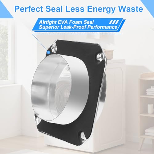 Magnetic Dryer Vent Connector Kit DV180 Aluminum Alloy Shell Magnetic Dryer Vent Easy to Clean, Includes 3.3ft Long Dryer Vent Hose & 2 Clamps by Pionasuicg - Used condition - Image 4