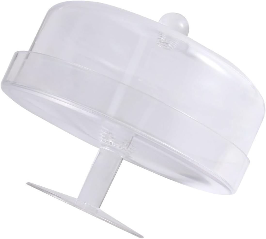 Acrylic Arched Cake Plastic Cover with Heat Concentrating and Portable Features, Food Dust Cover for Cake Storage and Outdoor Baking Use